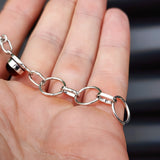 Solid 925 Sterling Silver & Natural Tigers Eye Handmade Chain Bracelet