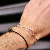 Solid 925 Sterling Silver 6mm Oval Chain Bracelet