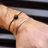 Solid 925 Sterling Silver Simple Band Cuff Bracelet