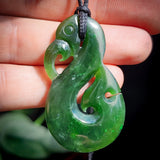 NZ Greenstone Pounamu Manaia Pendant Necklace