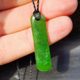 Natural Greenstone Pendant Necklace (AJJC2454)