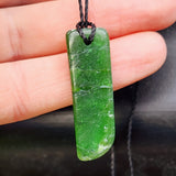 Natural Greenstone Pendant Necklace (AJJC2467)