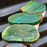 1kg PK Raw Nephrite Jade / Greenstone Carving Slices (R14B463)