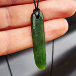 Natural Greenstone Pendant Necklace (AJJC2432)