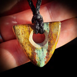 NZ Obay Stone / Polychrome Schist Pendant Necklace (N778)