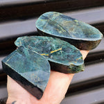 1kg Raw New Zealand Greenstone / Pounamu Carving Slices (R14B396)