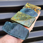 1kg (BUTTS) Raw New Zealand Greenstone / Pounamu Carving Slices (R14B352)
