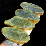 1.2kg Raw New Zealand Greenstone / Pounamu Carving Slices (R14B568)