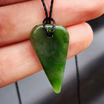 Natural Greenstone Pendant Necklace (AJJC2428)
