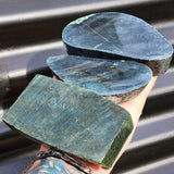 1kg Raw New Zealand Greenstone / Pounamu Carving Slices (R14B363)