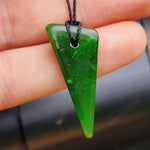 Natural Greenstone Pendant Necklace (AJJC2412)