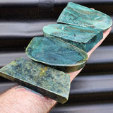 1kg Raw New Zealand Greenstone / Pounamu Carving Slices (R14B445)