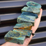 1kg Raw New Zealand Greenstone / Pounamu Carving Slices (R14B355)