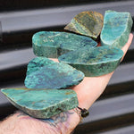 1kg Raw New Zealand Greenstone / Pounamu Carving Slices (R14B421)