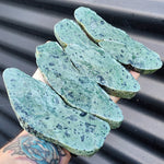1kg Raw New Zealand Greenstone / Pounamu Carving Slices (R14B194)