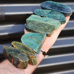 1kg Raw New Zealand Greenstone / Pounamu Carving Slices (R14B360)