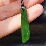 Natural Greenstone Pendant Necklace (AJJC2444)