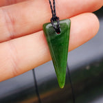 Natural Greenstone Pendant Necklace (AJJC2409)