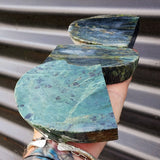 1kg Raw New Zealand Greenstone / Pounamu Carving Slices (R14B484)