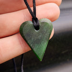 NZ Greenstone Pounamu Greenstone Pendant Necklace (N338)