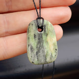 New Zealand Greenstone Pounamu Pendant Necklace (AJJC2292)