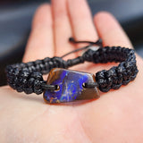 Australian Opal One Off Macrame Bracelet (1A3-807)