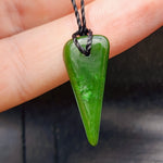 Natural Greenstone Pendant Necklace (AJJC2445)