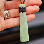 NZ Greenstone Pounamu Toki Pendant Necklace (N290)