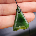 Natural Greenstone Pendant Necklace (AJJC2421)