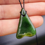 Natural Greenstone Pendant Necklace (AJJC2421)