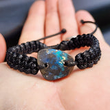 Australian Opal One Off Macrame Bracelet (1A3-809)