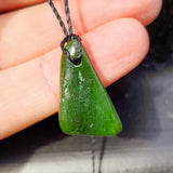 Natural Greenstone Pendant Necklace (AJJC2455)