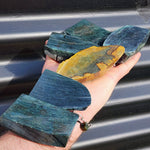 1kg (BUTTS) Raw New Zealand Greenstone / Pounamu Carving Slices (R14B372)