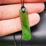 Natural Greenstone Pendant Necklace (AJJC2480)