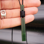 NZ Greenstone Pounamu Toki Pendant Necklace (N209)