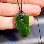 New Zealand Greenstone Pounamu Pendant Necklace (AJJC2322)