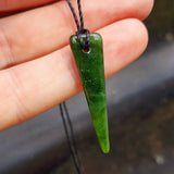 Nephrite Jade / Greenstone Pendant Necklace (AJJC2489)