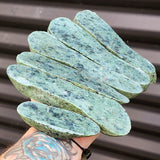 1kg Raw New Zealand Greenstone / Pounamu Carving Slices (R14B236)