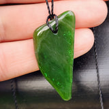 Natural Greenstone Pendant Necklace (AJJC2466)