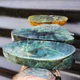 1kg Raw New Zealand Greenstone / Pounamu Carving Slices (R14B510)