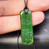 Natural Greenstone Pendant Necklace (AJJC2459)