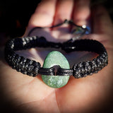 NZ Greenstone Pounamu One Off Macrame Bracelet (1A3-836)
