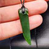 Natural Greenstone Pendant Necklace (AJJC2477)