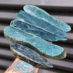 1kg Raw New Zealand Greenstone / Pounamu Carving Slices (R14B241)