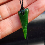 New Zealand Greenstone Pounamu Pendant Necklace (AJJC2333)