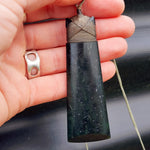 NZ Greenstone Pounamu Toki Pendant Necklace (N341)