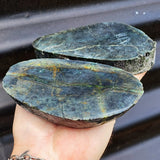 1kg Raw New Zealand Greenstone / Pounamu Carving Slices (R14B504)