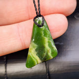Natural Greenstone Pendant Necklace (AJJC2461)