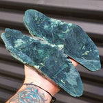 1kg Raw New Zealand Greenstone / Pounamu Carving Slices (R14B222)