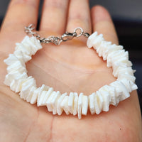 Natural Shell Chip Adjustable Bracelet